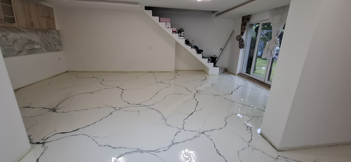 Epoxidharz Boden Wohnräume